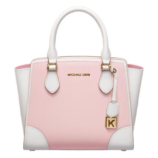 Pink and white Michael Kors purse realistic sticker