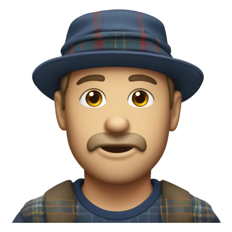 Picture of me wearing a Scottish scally hat sticker