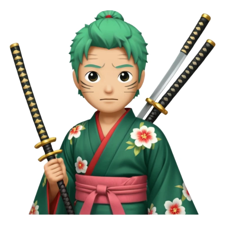 one piece zoro in land of wano sticker