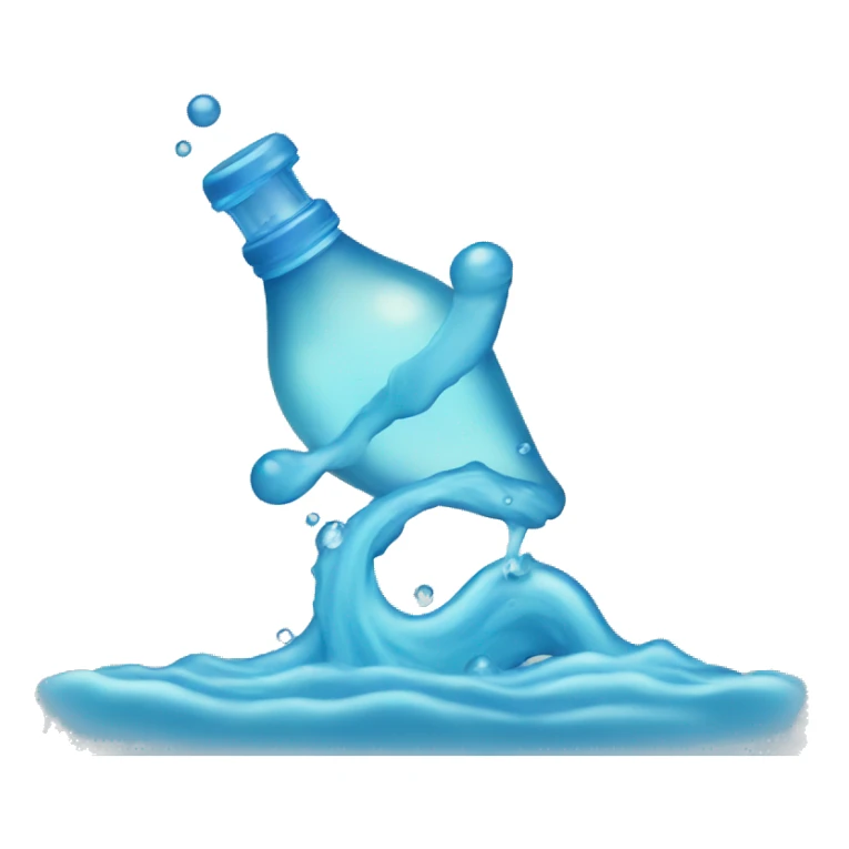 Blue Aquarius water symbol  sticker