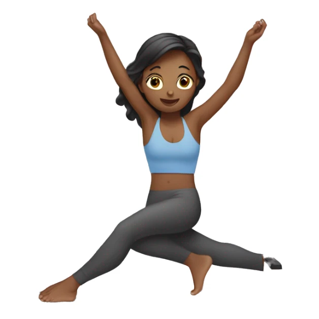 Girl in pilates sticker