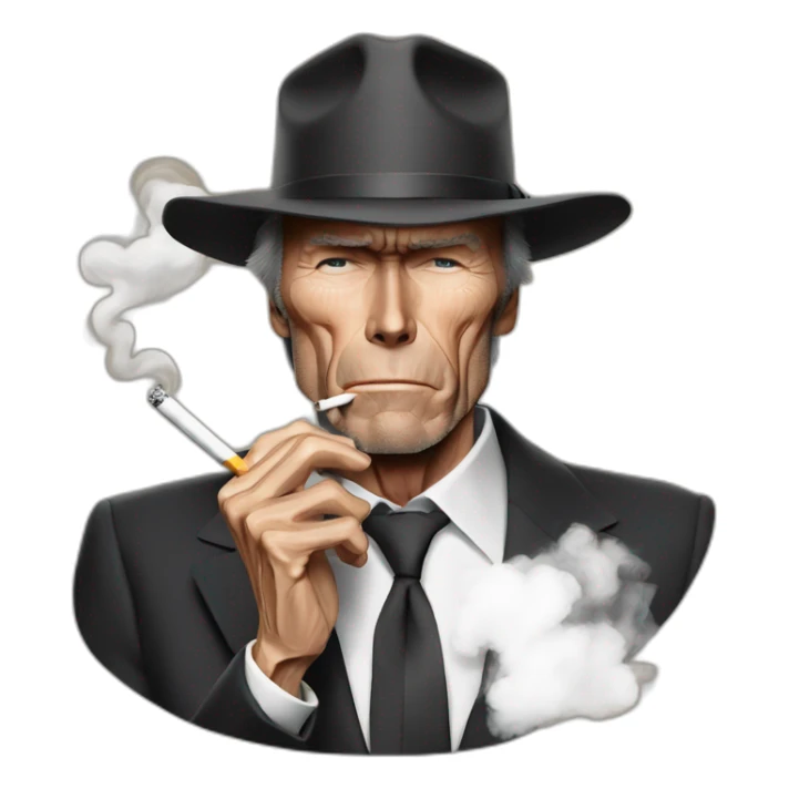 Nodrawing clint eastwood smoking sticker