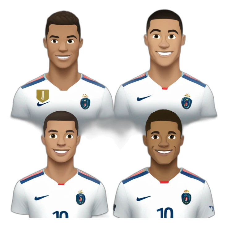 Cristiano ronaldo, Kylian mbappé, Neymar sticker
