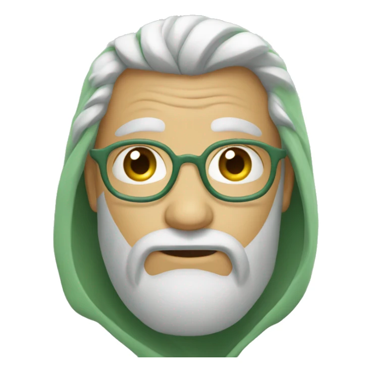 Sage green heart emoji sticker