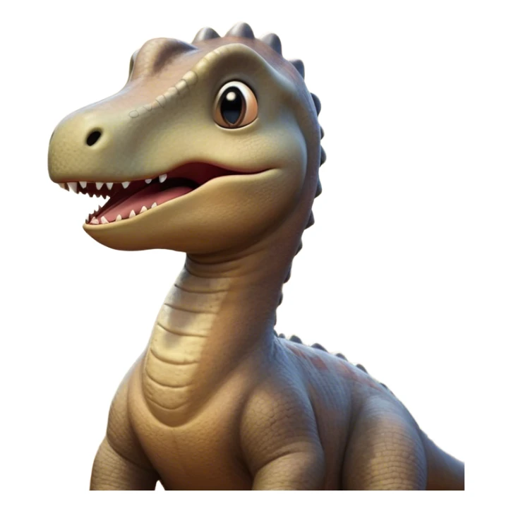 Cinematic Cute Yawning Brachiosaurus Portrait Emoji, Head tilted slightly with a dramatic, wide-open yawn, showcasing a gently drooping long neck and a small head with sleepy, half-closed eyes, set against a massive, textured body in warm earth tones, Simplified yet irresistibly adorable features, highly detailed, glowing with a soft, cozy golden glow, high shine, relaxed yet expressive, stylized with a dash of whimsical ancient charm, soft glowing outline, capturing the essence of a drowsy yet affectionate Brachiosaurus that appears ready to stretch and yawn its way out of the screen! sticker