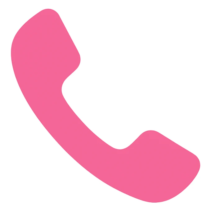 pink phone icon sticker