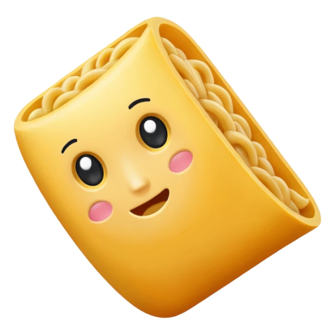 one piece of elbow macaroni sticker