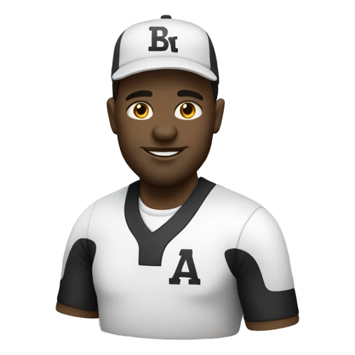 White sports gambler sticker