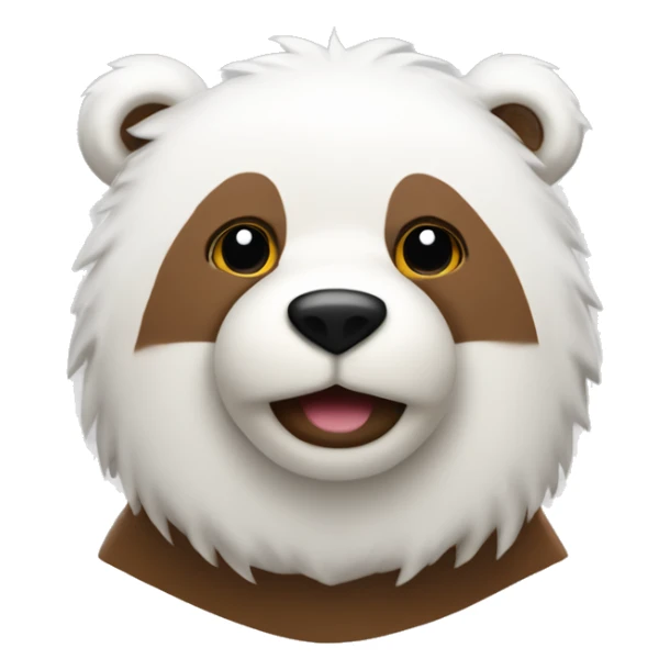 Oso de peluche navideño blanco con marrón  sticker