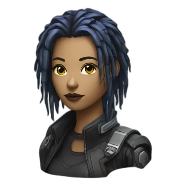 cyberpunk v female sticker