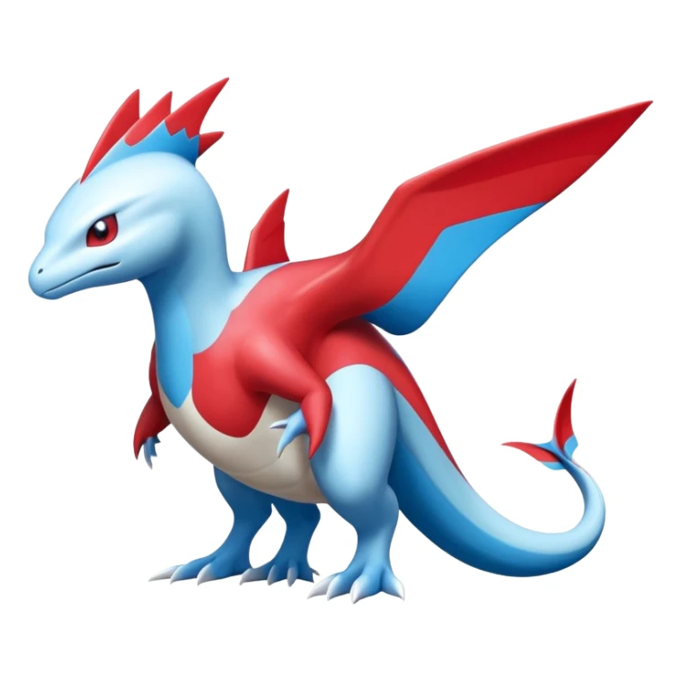 Latias-Salamence-Fakémon-hybrid-creature (full body)  sticker