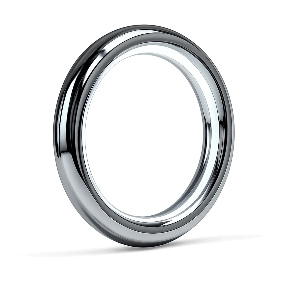 energy ring floating and emitting a soft glow, highly reflective chrome style sticker