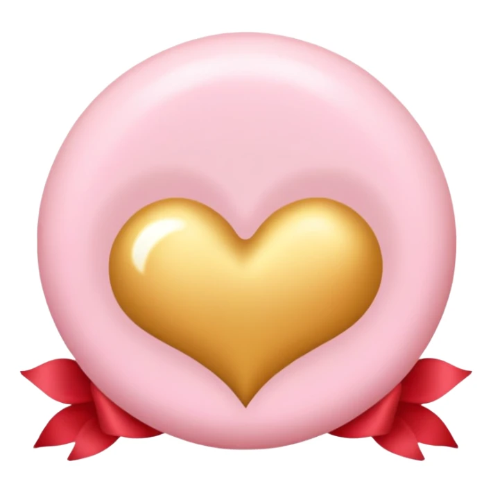 Romantic pink-red-gold-yellow-white pastel lush aesthetic sticker