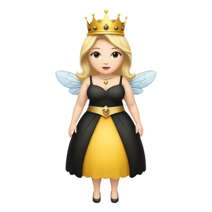 Full Body  plus size Queen bee woman with  blonde hair sticker