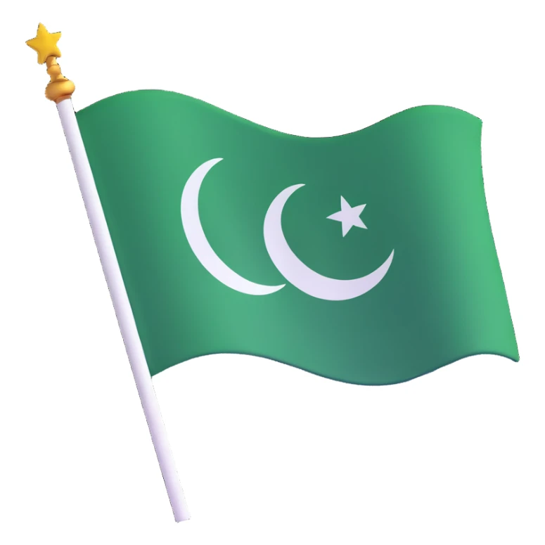 representation of Pakistan with flag and cultural elements sticker