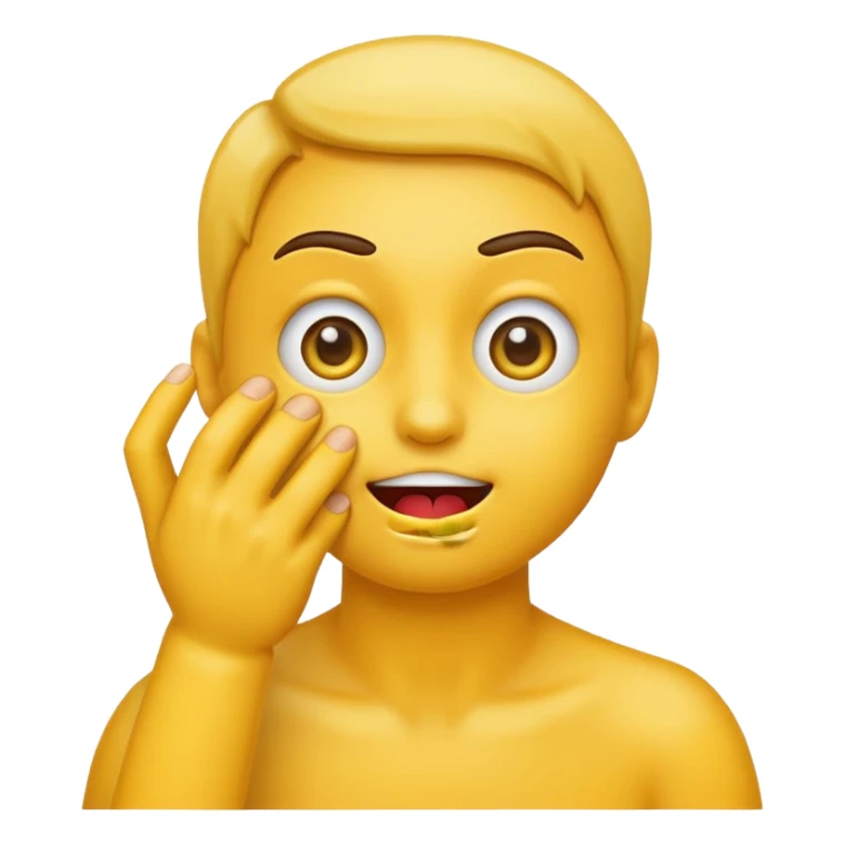 Emoji with ex eyes and hand choking neck￼ sticker