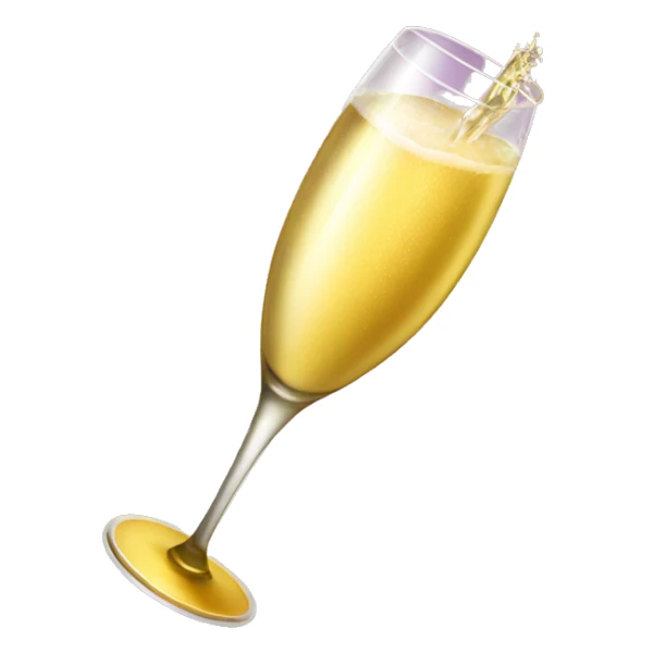 Jet champagne new years 2025 sticker