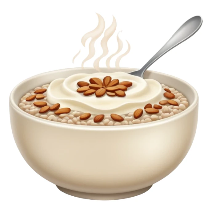 simple bowl of buckwheat porridge sticker