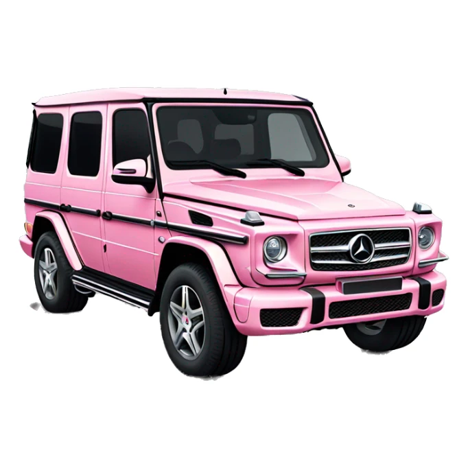 Light pink Mercedes g wagon sticker