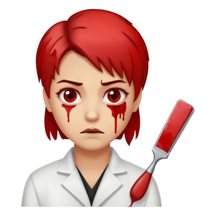 bloody hairdresser sticker