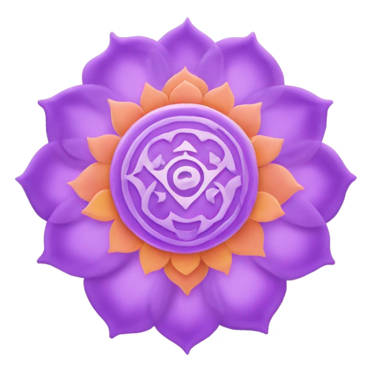 Sahasrara chakra detailed sticker