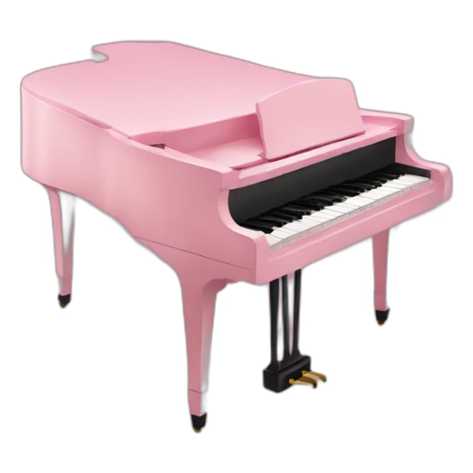 Un piano de color rosa sticker