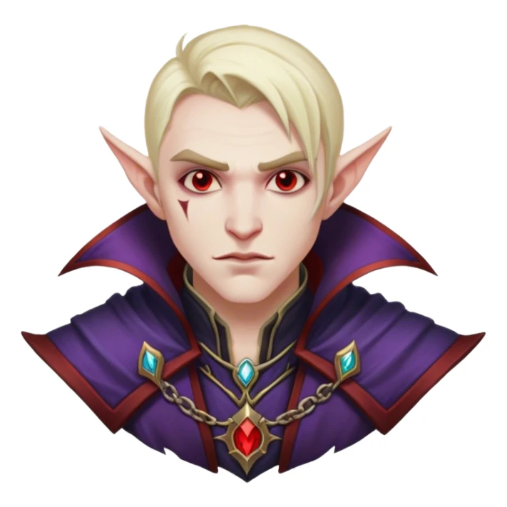 vampire male mage from world of warcraft sticker