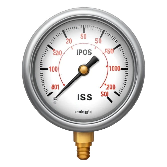 pressure gauge releasing steam sticker