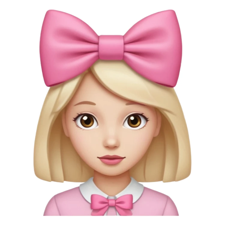 Moño Rosa femenino  sticker