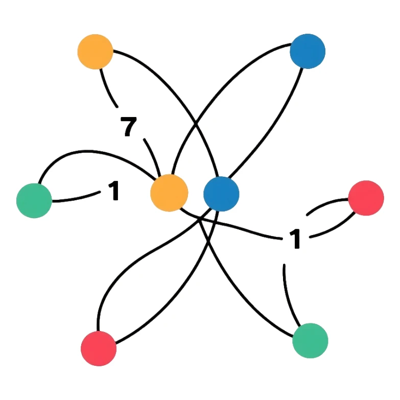 Chemical valency diagram showing electron bonds between atoms sticker