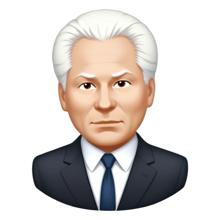 Konstantin Chernenko in a suit sticker