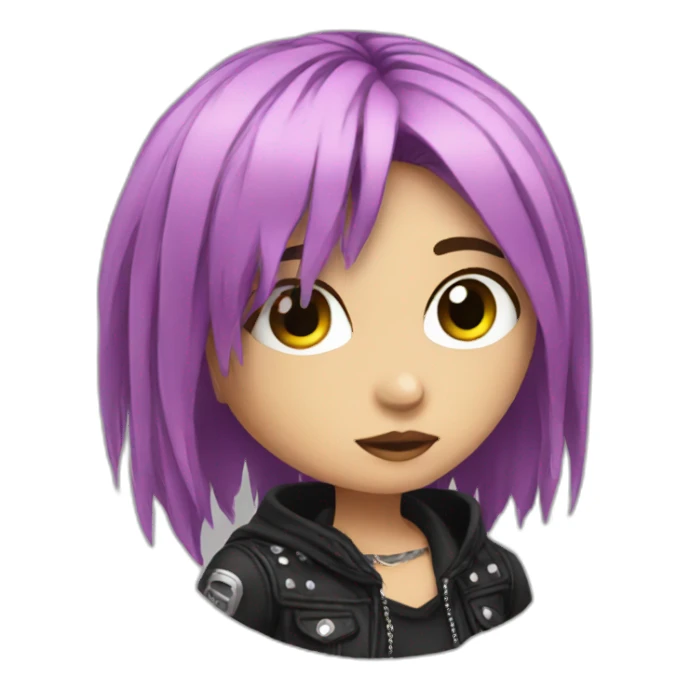 emo girl with a passion for punk sticker