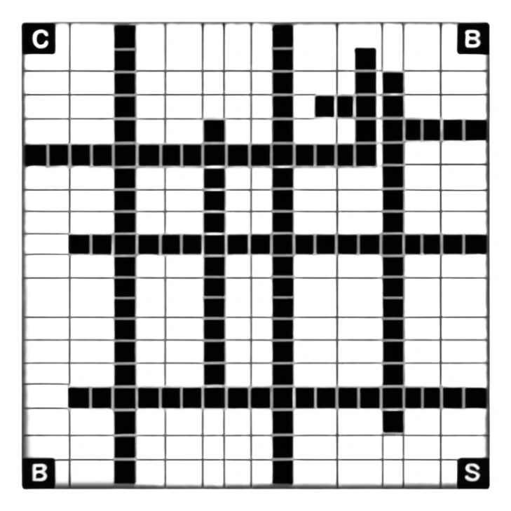 part of a newspaper crossword sticker