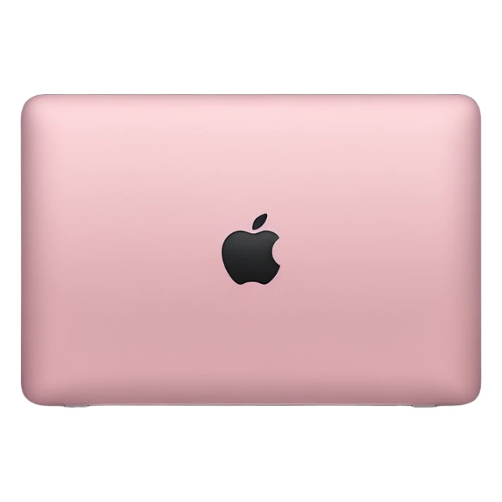 back of baby pink MacBook  sticker