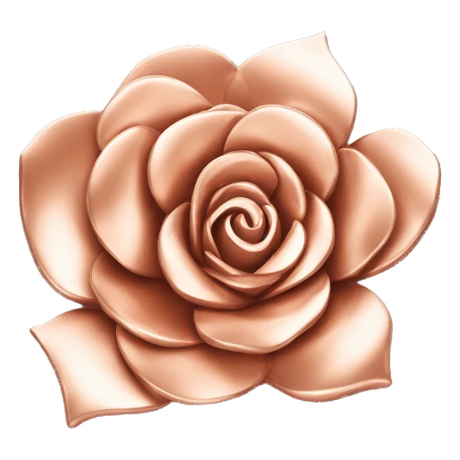 Rose gold flower sticker
