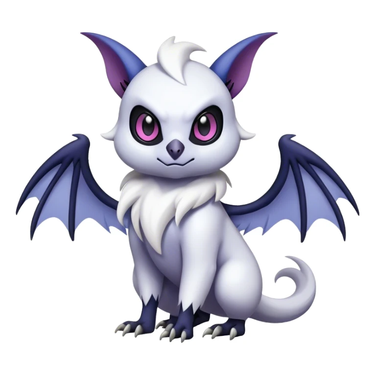 Edgy Cool Kawaii Noibat-Absol-Pokémon Full Body sticker