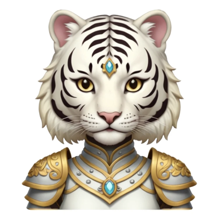 Female white tiger khajiit leader of the umbral rose  sticker