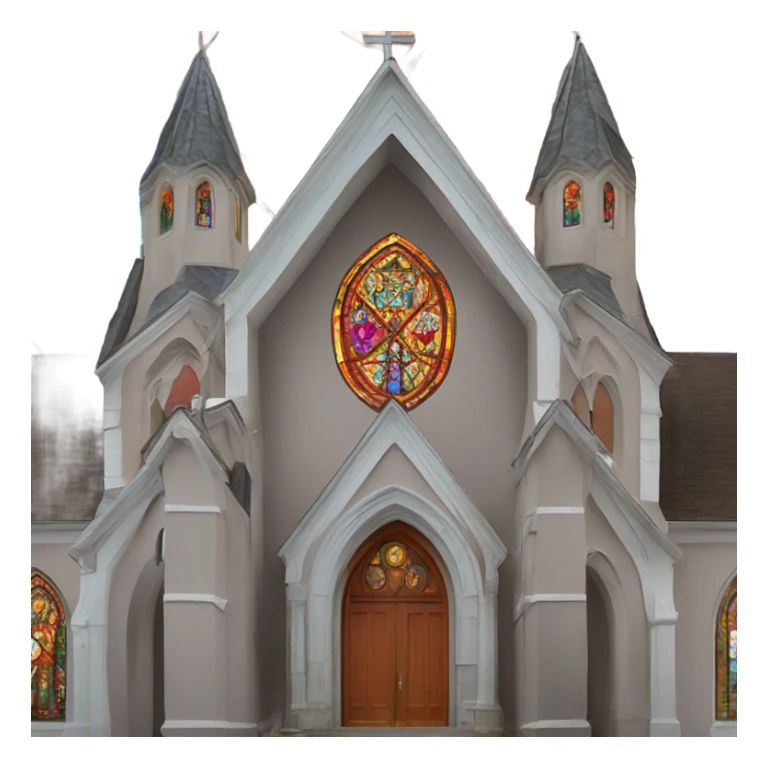 church painted many colors sticker