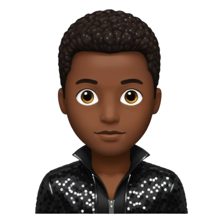 Joel JoJo Hailey from Jodeci/K-Ci & JoJo with dark brown, black sequin outfit sticker