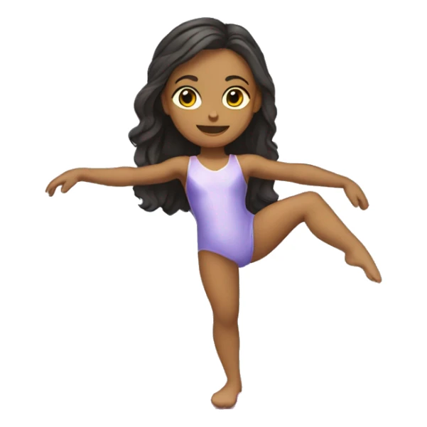 Une fille sur des barres de gymnastique  sticker