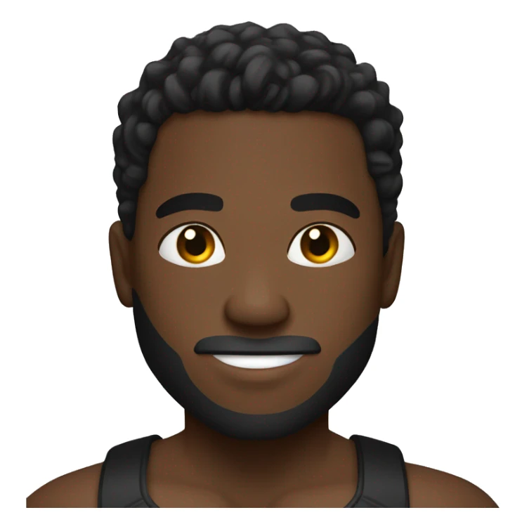 Handsome black guy who is playing kickboxing game sticker