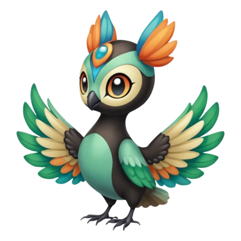 Meloetta-Chatot-Sigilyph-Pokémon-Fakémon-creature sticker