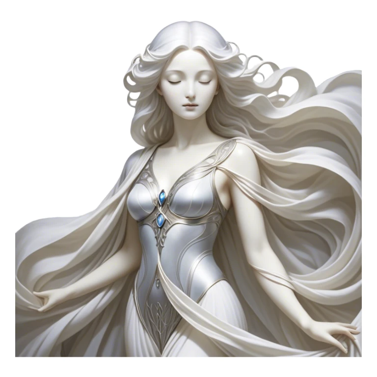 Regal and mysterious, with a flowing, sheet-like form draped in silvery-white hues, softly billowing as if caught in an unseen breeze, eye holes glowing with deep, thoughtful wisdom, simplified yet sophisticated, highly detailed, with a soft spectral radiance, high shine, exuding quiet authority, with a glowing outline that captures the essence of an ancient, noble spirit drifting through time! sticker