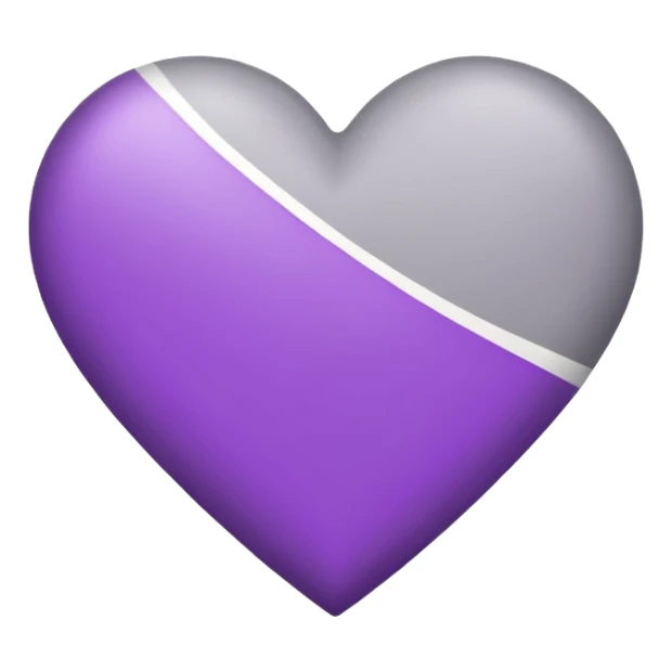 A heart with the asexual pride colors sticker