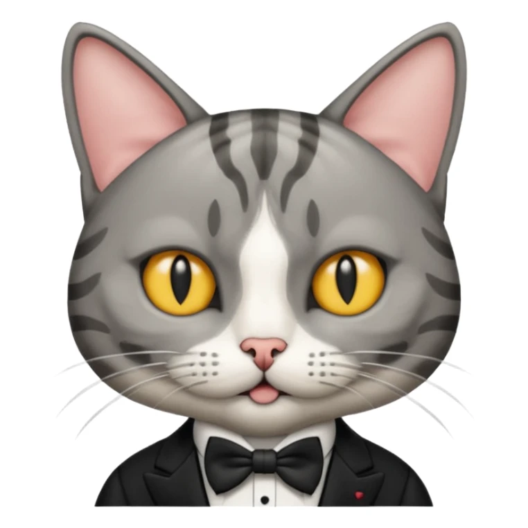 cat mafia corleone - moaning moan meow sticker