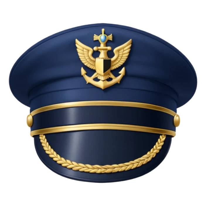 captain hat sticker