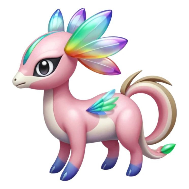 Colorful Exotic Meloetta-Palkia-Kirby-Fakémon-creature-hybrid sticker