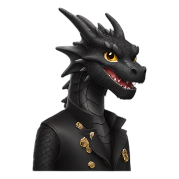 black Dragon wearing Louis vuiton sticker