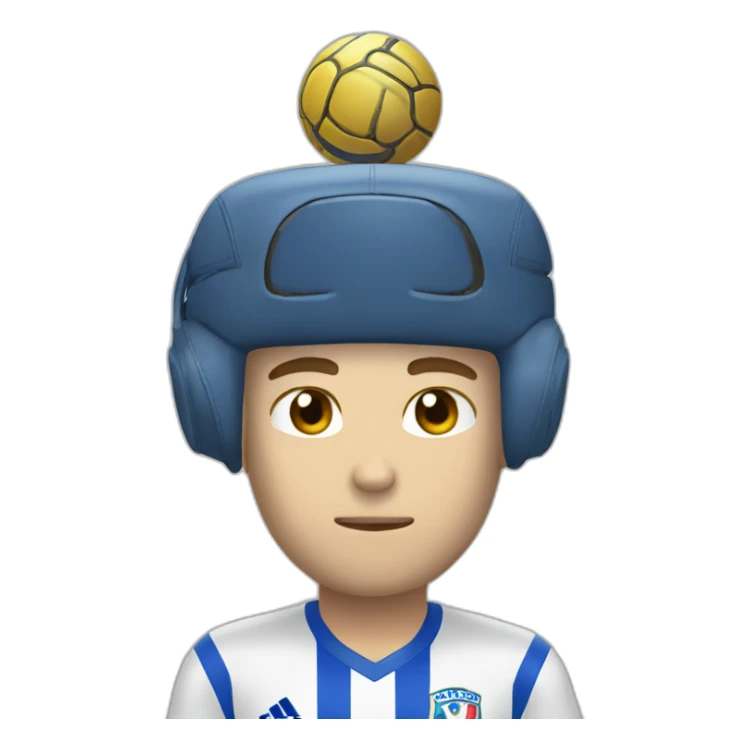 phone on the head of zidane sticker