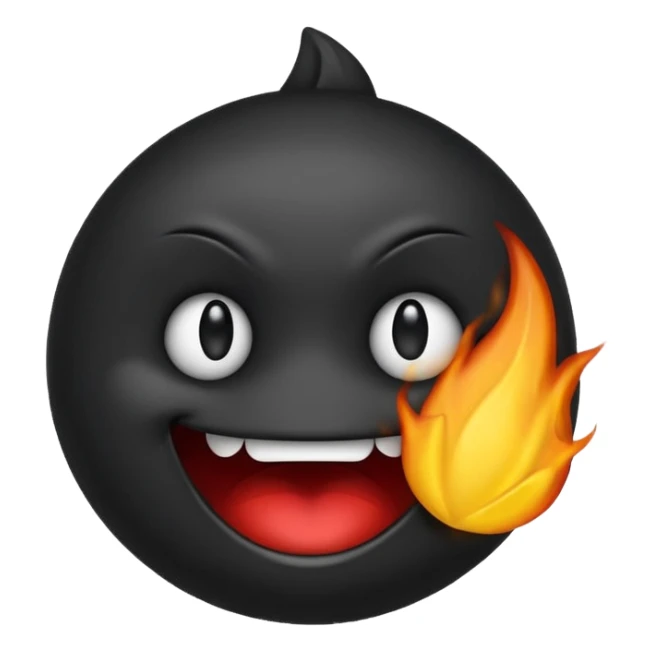 je veux un joli smiley en mode regard noir sticker